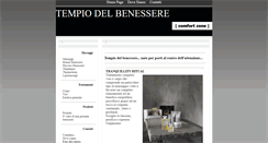 Desktop Screenshot of iltempiodelbenessere.com