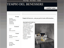 Tablet Screenshot of iltempiodelbenessere.com